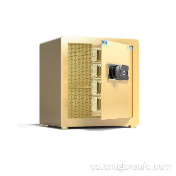 Tiger Safes Classic Series-Gold 40 cm de altura con bloqueo de huellas digitales